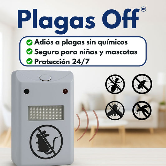 Plagas Off® – Despídete de ratones e insectos sin químicos y sin esfuerzo.