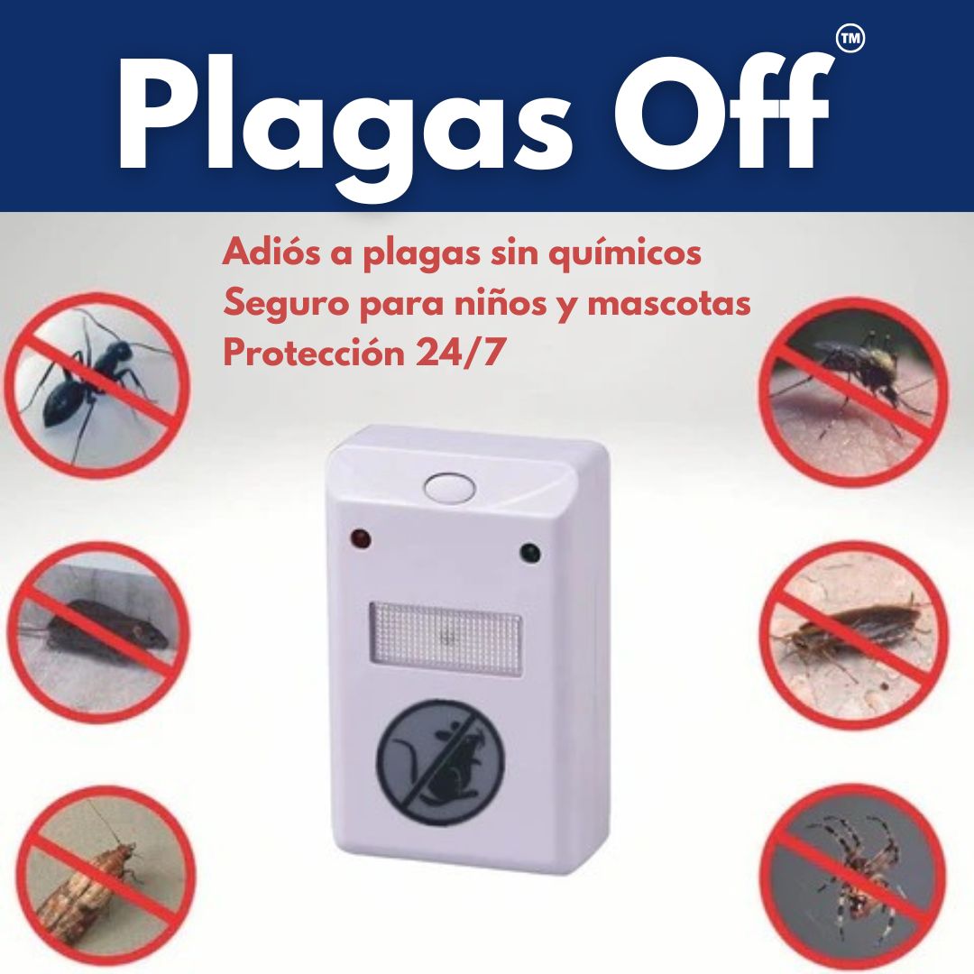 Plagas Off® – Despídete de ratones e insectos sin químicos y sin esfuerzo.